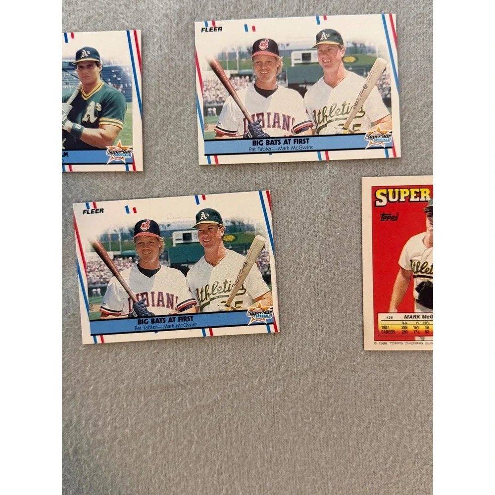 Mark McGwire Baseball Card Lot 11 Oakland A's Topps Fleer Studio Raw Vintage